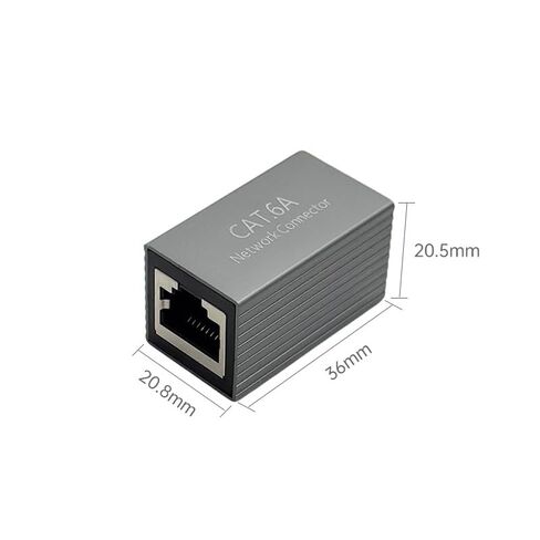 6-PACK RJ45 Extension Coupler Cat6A Network Connector LAN Cable Extender in Saudi Arabia