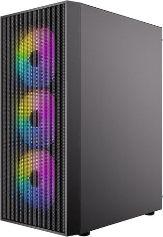 Antec AX27 RGB Elite ATX Mid-Tower Gaming PC Case - Black - 4 RGB Fans in Saudi Arabia