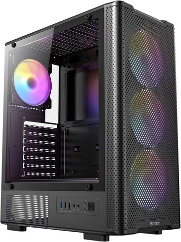 ANTEC VX-310 ARGB ATX Mid Tower RGB Gaming Case - Black - 4 ARGB Fans in Saudi Arabia