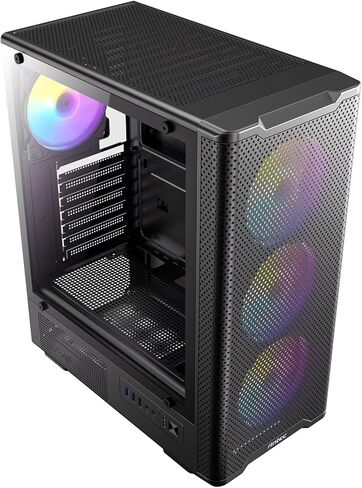 ANTEC VX-310 ARGB ATX Mid Tower RGB Gaming Case - Black - 4 ARGB Fans in Saudi Arabia