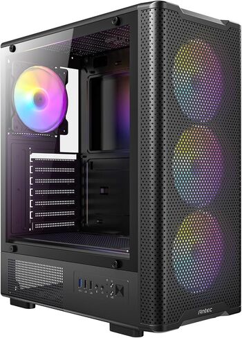ANTEC VX-310 ARGB ATX Mid Tower RGB Gaming Case - Black - 4 ARGB Fans in Saudi Arabia