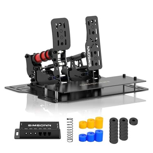 دواسات SIMSONN Plus X Racing Simulator الهيدروليكية دواسات سباق Simsonn (لوحة P2-H2 سوداء) in Saudi Arabia