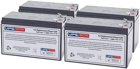 مجموعة من 4 بطاريات بديلة لحمض الرصاص المختومة بقدرة 12 فولت 7.2 أمبير F2 لـ Tripp Lite RBC54 من UPSBatteryCenter® in Kuwait