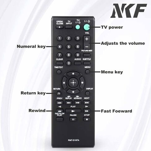 NKF RMT-D197A Remote Control for Sony DVD Players in Saudi Arabia