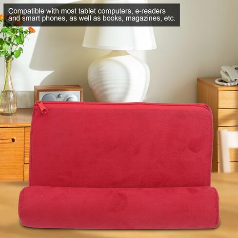 aqxreight Pillow Tablet Stand Holder – Portable Suede Tablet & Phone Support for Bed, Car, Lap, Compatible with Most Tablet Computers in Saudi Arabia