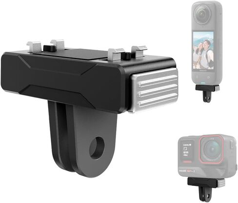 Magnetic Quick Release Mount for Insta360 X5/Ace Pro/Ace Pro 2, Magnetic Adapter Mount for Insta360 Accessories(1 Pack Black) in Saudi Arabia