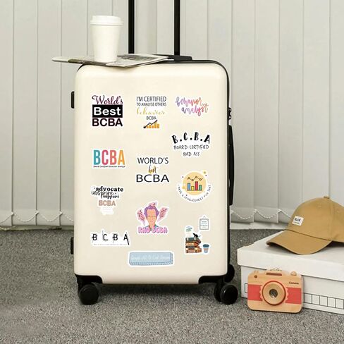 61pcs Bcba Stickers Pack, Aesthetic Cartoon Cute Vinyl Waterproof Decals for Water Bottle,Laptop,Phone,Skateboard,Scrapbooking,Bumper for Party Supply in Saudi Arabia