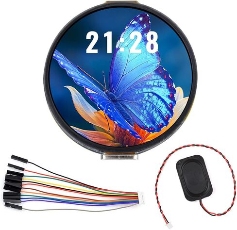 Waveshare ESP32-C6 1.32inch AMOLED Round Touch Display Development Board, 466×466 Pixels, QSPI Interface, Supports Wi-Fi 6 and BT 5 in Saudi Arabia