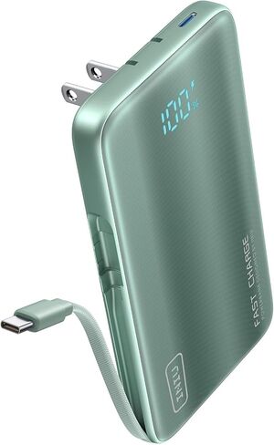 INIU 45W Fast Charging Portable Charger, 10000mAh with Built in Wall Plug in Saudi Arabia