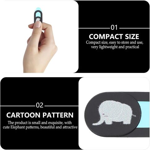 ABS Webcam Cover Privacy 2 Pack Slider for Laptop and Phone in Saudi Arabia