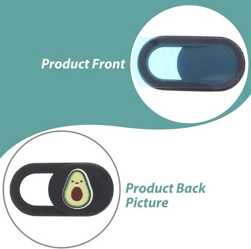 Laptop Camera Cover 2 Pack Black ABS Webcam Privacy Slider in Saudi Arabia