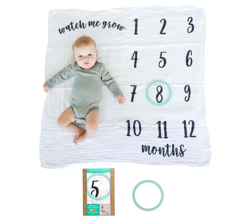 Kate & Milo Monthly Baby Milestone Blanket in Saudi Arabia