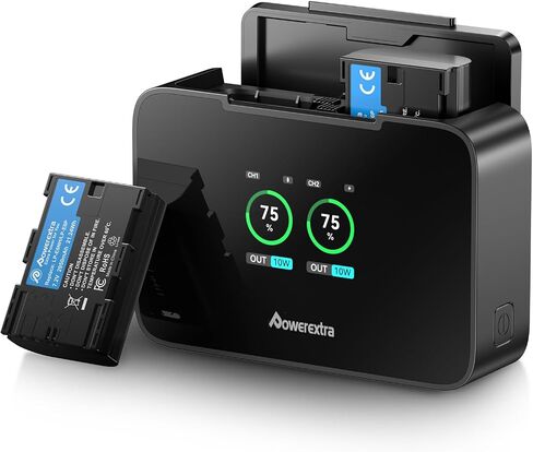 LP-E6P/LP-E6NH Battery and Fast 20W Dual Charger for Canon Cameras in Saudi Arabia