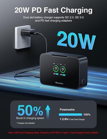 LP-E6P/LP-E6NH Battery and Fast 20W Dual Charger for Canon Cameras in Saudi Arabia