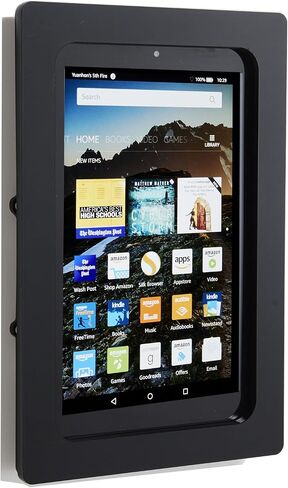 TABcare Security Anti-Theft Acrylic VESA Enclosure for Amazon Fire 7" 2015/2017/2019 with Wall Mount Kit (Black) in Saudi Arabia