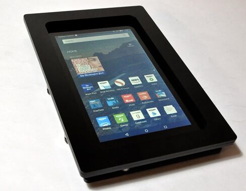 TABcare Security Anti-Theft Acrylic VESA Enclosure for Amazon Fire 7" 2015/2017/2019 with Wall Mount Kit (Black) in Saudi Arabia
