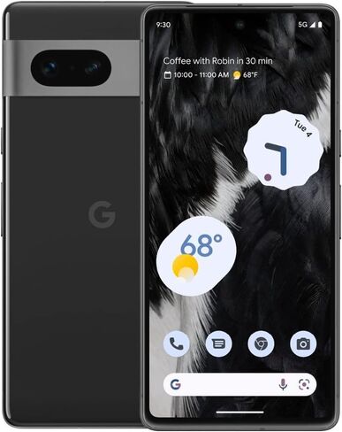 Google Pixel 7 5G, 128GB, Obsidian - Unlocked (Renewed) in Saudi Arabia