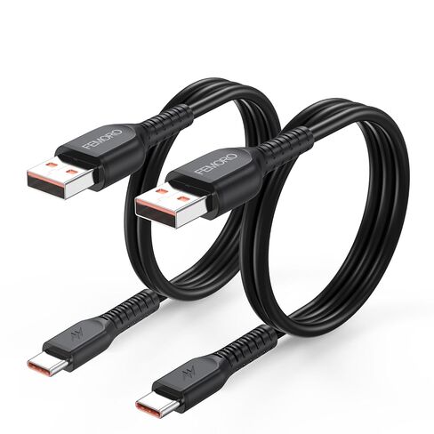 USB A to USB C Cable 3 ft, 18W Fast Charging USB-A Charger Cord 2-Pack in Saudi Arabia