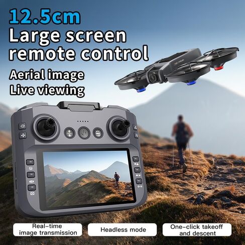 FPV Drone with 4.5" Screen Remote Control, Dual Lens Adults Quadcopter in Saudi Arabia