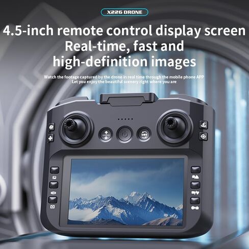 FPV Drone with 4.5" Screen Remote Control, Dual Lens Adults Quadcopter in Saudi Arabia