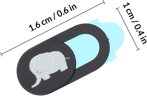 2Pcs Webcam Cover Slide for Computer and Laptop Privacy Cover | Cute Decorative Pattern, Non-Bulky Fit, for School Study Sessions and Office Desk Use in Saudi Arabia