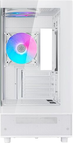 Silverstone Technology Lucid Series SST-LD04-W-ARGB Panoramic Micro ATX Case with Considerable 270° Field of View in Saudi Arabia