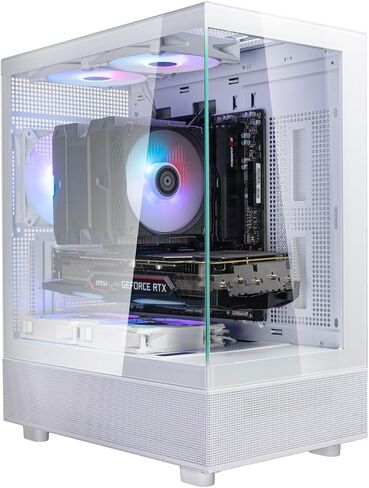 Silverstone Technology Lucid Series SST-LD04-W-ARGB Panoramic Micro ATX Case with Considerable 270° Field of View in Saudi Arabia