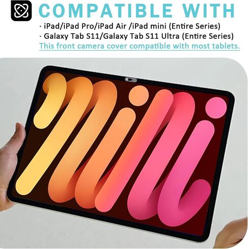 غطاء كاميرا أمامية متوافق مع أجهزة iPad/Galaxy/Tablet - فضي in Kuwait