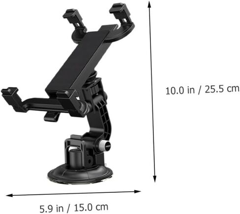 Angoily Car Tablet Bracket with 360 Degree Rotation ABS Black in Saudi Arabia