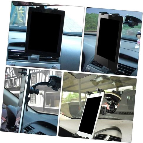 Angoily Car Tablet Bracket with 360 Degree Rotation ABS Black in Saudi Arabia