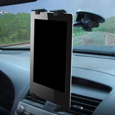 Angoily Car Tablet Bracket with 360 Degree Rotation ABS Black in Saudi Arabia