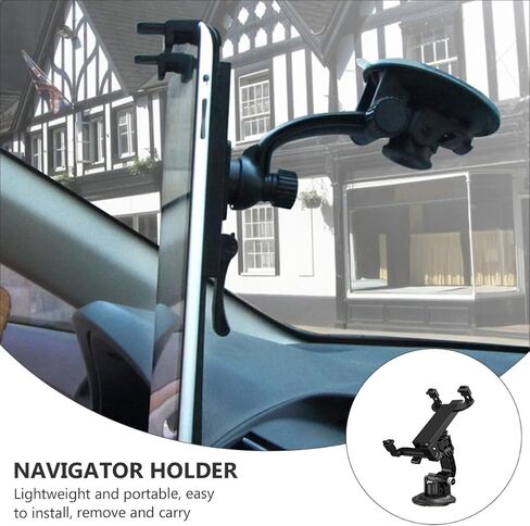 Angoily Car Tablet Bracket with 360 Degree Rotation ABS Black in Saudi Arabia