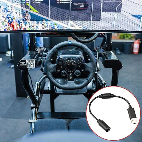 2 Pack USB Breakaway Cable for Logitech G920 G923 G27 G29 for Xbox 360 Controllers Guitar Hero for Rocksmith Real Tone Cable Adapter Driving Force Thrustmaster Ferrari 458 Spider Racing Wheel Cord in Saudi Arabia