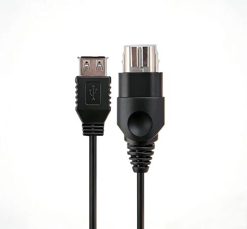 PC Female USB Converter Adapter Cable Cord Compatible with Original Xbox Console Gen.1 Console（0.7 M） in Saudi Arabia
