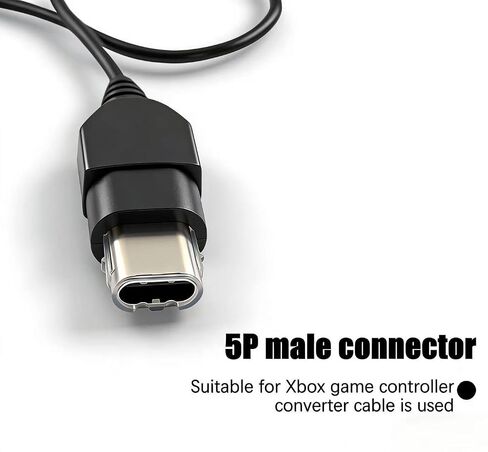 PC Female USB Converter Adapter Cable Cord Compatible with Original Xbox Console Gen.1 Console（0.7 M） in Saudi Arabia
