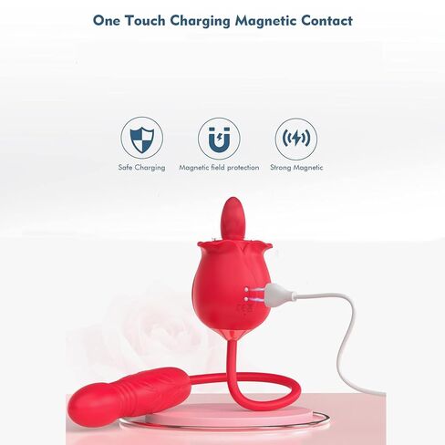 Rose Sex Toy Charger Charging Cable Compatible with EORONE, Big Shocked, Pandora, SENZACE, DIMAIR, Pyrrla, MoonSoil Rose Massager Charging Cord(5mm/0.2Inch) in Saudi Arabia