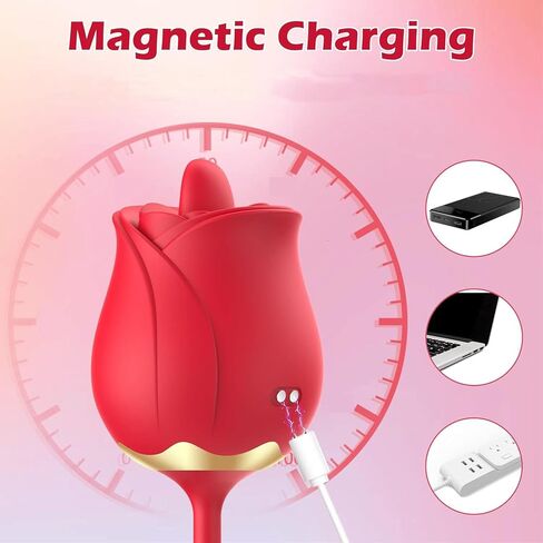 Rose Sex Toy Charger Charging Cable Compatible with EORONE, Big Shocked, Pandora, SENZACE, DIMAIR, Pyrrla, MoonSoil Rose Massager Charging Cord(5mm/0.2Inch) in Saudi Arabia