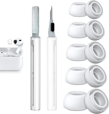 أطراف أذن بديلة متوافقة مع AirPods Pro 3 (5 أزواج، XXS/XS/S/M/L) in Kuwait