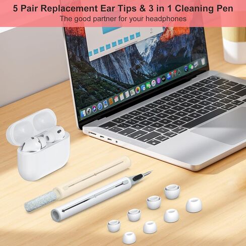 أطراف أذن بديلة متوافقة مع AirPods Pro 3 (5 أزواج، XXS/XS/S/M/L) in Kuwait