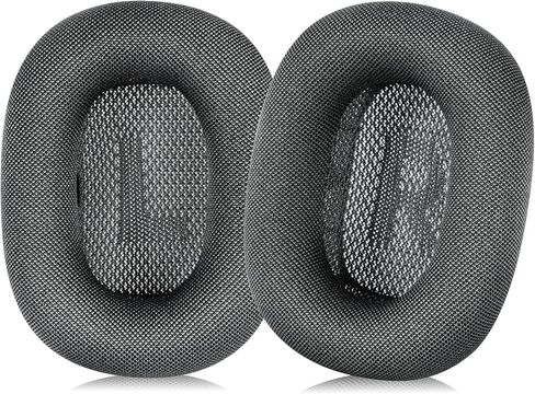 MOLGRIA Ear Cushions for AirPods Max 1 & 2 Over-Ear Headphones Earpads Replacement Covers Cups Pads with Durable Mesh Fabric, Softer Foam (Silver) in Saudi Arabia