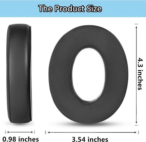 HD620S Cooling Gel Earpads Kits Compatible with Sennheiser HD620S HD 620S HD620 Headset Ear Pads Replacement Ear Cushions Memory Foam Black in Saudi Arabia