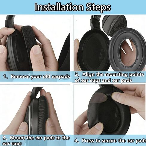 HD620S Cooling Gel Earpads Kits Compatible with Sennheiser HD620S HD 620S HD620 Headset Ear Pads Replacement Ear Cushions Memory Foam Black in Saudi Arabia