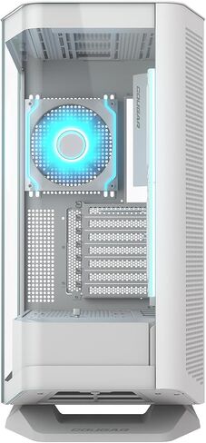 COUGAR FV270 Curved Tempered Glass PC Case | Spacious Interior for High-End Components | with Superior Airflow Design - Black (White RGB) in Saudi Arabia