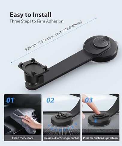 AUTO-VOX 7.2" Solar Wireless Backup Camera with Suction Cup Mount: HD 1080P DVR Reverse Camera, Adjustable Windshield Mount, IP69K Waterproof for Car, Van, SUV, Truck, Trailer, RV in Saudi Arabia