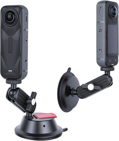 UTEBIT 2 in 1 Suction Cup and Magnetic Camera Mount Stand for Insta360 X5 in Saudi Arabia
