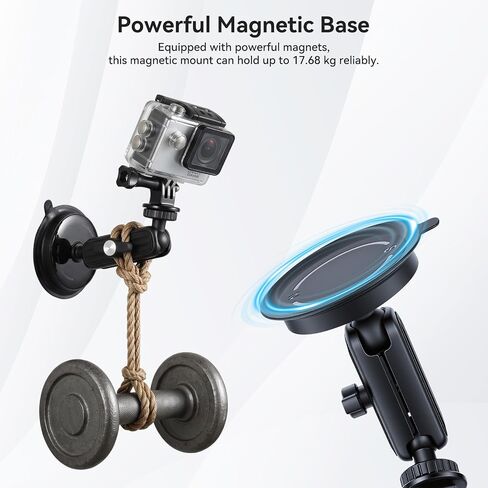 UTEBIT 2 in 1 Suction Cup and Magnetic Camera Mount Stand for Insta360 X5 in Saudi Arabia
