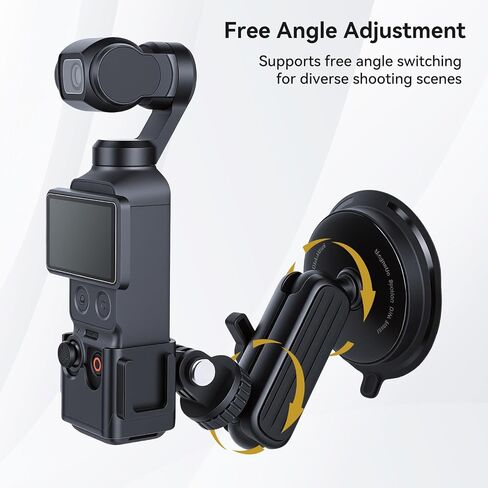UTEBIT 2 in 1 Suction Cup and Magnetic Camera Mount Stand for Insta360 X5 in Saudi Arabia