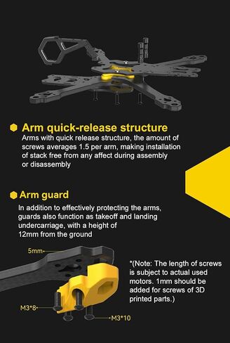 Master 5 V2 5-Inch FPV Drone Frame Kit- Compatible With Analog/O3 Air Unit VTX/Link For FPV Racing Freestyle Quadcopter in Saudi Arabia
