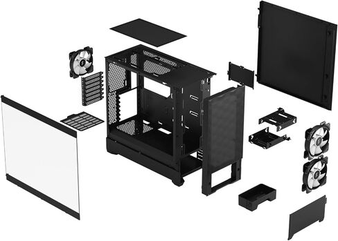 Fractal Design Pop Air RGB Black TG Clear Tint Middle Tower PC Case FD-C-POR1A-06 CS8069 in Saudi Arabia