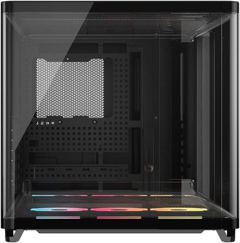 Corsair Case Power Supply Combo - AIR 5400 LX-R RGB iCUE Link Triple Chamber Mid-Tower Computer Case Bundle with RMe Series RM1000e 1000 W ATX 3.1 Compatible Cybenetics Gold Full Modular Power Supply in Saudi Arabia